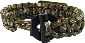 img 2 attached to Aarrows & Co USA Flag Paracord Survival Bracelet: Ultimate High Tensile Cobra Weave with Fire Starter