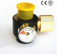 ultimate airsoft pcp paintball tank cylinder: adjustable compressed air regulator | output pressure 0.825-14ngo thread logo