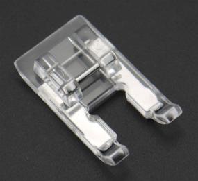 img 2 attached to 🧵 DREAMSTITCH 5mm Clear Open Toe Satin Stitch Presser Foot for Various Low Shank Snap-On Sewing Machines: Singer, Brother, Babylock, and More!