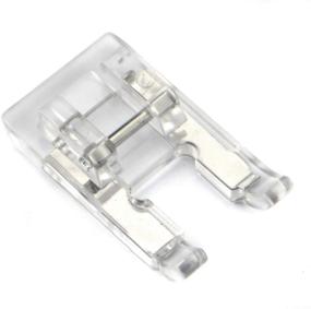 img 4 attached to 🧵 DREAMSTITCH 5mm Clear Open Toe Satin Stitch Presser Foot for Various Low Shank Snap-On Sewing Machines: Singer, Brother, Babylock, and More!