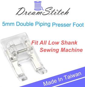 img 3 attached to 🧵 DREAMSTITCH 5mm Clear Open Toe Satin Stitch Presser Foot for Various Low Shank Snap-On Sewing Machines: Singer, Brother, Babylock, and More!