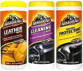 img 2 attached to 🚗 Enhanced Armor All Wipes: Ultimate Car Interior Cleaning Bonus Pack Including Leather Cleaner, Cleaning Solution & Protectant