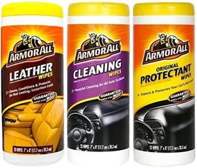 img 3 attached to 🚗 Enhanced Armor All Wipes: Ultimate Car Interior Cleaning Bonus Pack Including Leather Cleaner, Cleaning Solution & Protectant