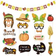 amosfun thanksgiving banner thanks decorations logo