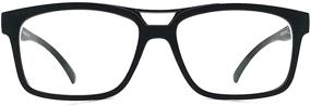 img 1 attached to 🚗 Nearsighted Glasses for Distance Driving - Myopia Glasses (2Pairs) Rectangular Square Shape for Men and Women