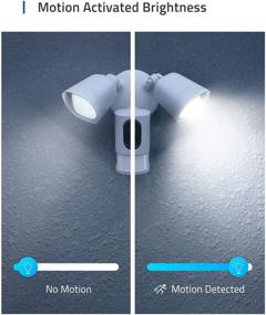 img 2 attached to 📷 eufy Security Floodlight Cam with 1080p Resolution, 2-Way Audio, No Monthly Fees, 2500-Lumen Brightness, Weatherproof Design - Requires Existing Outdoor Wiring and Weatherproof Junction Box