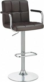 img 2 attached to 🪑 Coaster Home Furnishings CO- Adjustable Bar Stool: Enhance Your Décor with a Brown/Brown Touch