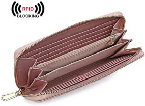 img 3 attached to Женский кошелек с блокировкой RFID, с закрытием на ручке - сумки и кошельки для ношения на запястье