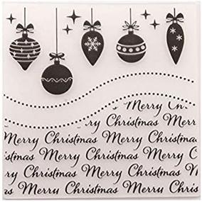 img 1 attached to 🔔 Enhance Your Card Making with the Joyful Home 1PC Christmas Bell Background Embossing Folder – Perfect for Floral DIY Projects, Plastic Scrapbooking, Photo Album Cards, Paper Crafts, and Decorative Template Molds