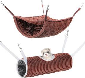 img 4 attached to Hammock Hamster Hanging Animals Hedgehogs