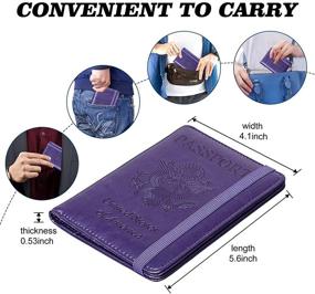 img 1 attached to 🛂 HERRIAT RFID Blocking Passport Holder for Men - Essential Travel Accessories