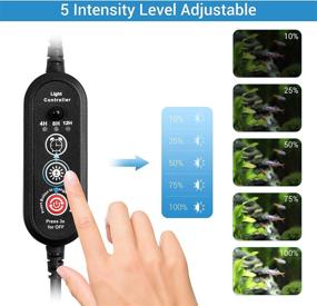 img 1 attached to 🐠 Enhance Your Aquatic Paradise: NICREW Submersible RGB Aquarium Light with Timer, Multicolor LEDs, and Remote Control - 15 Inches