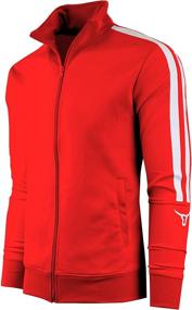 img 4 attached to SCREENSHOT F11006 Urban Premium Track Jacket Sports & Fitness for Team Sports