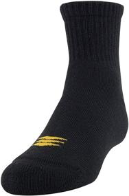 img 1 attached to Full Cushion Quarter Socks for Boys by PowerSox - Set of 8 Pairs