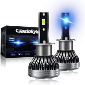 img 4 attached to 🔦 Gastokyle H1 LED Headlight Bulbs - High-Performing 60W 10000 Lumens 6500K Cool White High Beam/Fog Lamp Light Conversion Kit (Pack of 2)