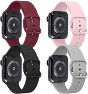 tobfit 4 pack compatible for iwatch 38mm 40mm logo