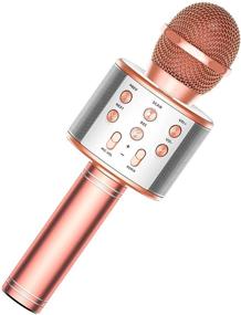 img 4 attached to TRONICMASTER Wireless Karaoke Microphone Bluetooth: The Ultimate 3-in-1 Portable Handheld Mic for Christmas, Home, Birthday Party, and More! Perfect for Kids with Voice Disguiser Feature