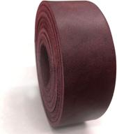 burgundy latigo leather strip 153 177cm logo