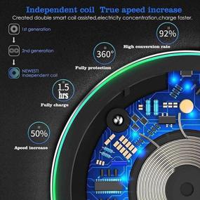 img 1 attached to Беспроводное зарядное устройство с зарядкой, совместимое с портативной аудио- и видеотехникой.
