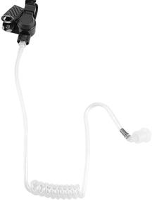 img 1 attached to 🎧 JEUYOEDE 3.5mm Receiver/Listen only Earpiece Surveillance Kit Acoustic Tube Headset with Medium Earmolds - Compatible with 2-Way Radios, Transceivers, and Shoulder Speaker Mics