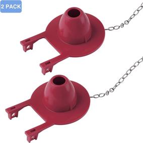 img 3 attached to 🚽 Long-Lasting 2-Pack 2-inch Universal Toilet Tank Flapper: Reliable Rubber Seal Replacement for American Standard, Water Saving and Easy to Install - Red