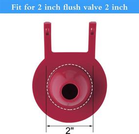 img 2 attached to 🚽 Long-Lasting 2-Pack 2-inch Universal Toilet Tank Flapper: Reliable Rubber Seal Replacement for American Standard, Water Saving and Easy to Install - Red