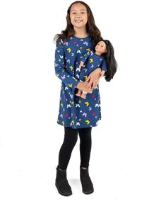 img 2 attached to 👗 Leveret Toddler Matching Girls Cotton Girls' Dresses: Adorable Fashion for Your Little Ones