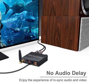 img 1 attached to 🎧 High-Performance 192kHz Digital to Analog Audio Converter: Bluetooth Receiver, Volume Control, DAC, Optical/Coaxial Inputs, RCA/3.5mm Outputs - Ideal for Home Theater