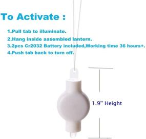 img 3 attached to 🏮 LOGUIDE LED Lantern Lights: Battery Powered 24 Pack for Paper Lanterns, Balloons, Weddings & Festival Decorations (Warm White)