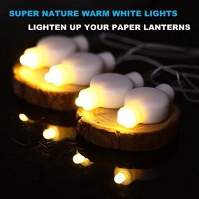 img 1 attached to 🏮 LOGUIDE LED Lantern Lights: Battery Powered 24 Pack for Paper Lanterns, Balloons, Weddings & Festival Decorations (Warm White)