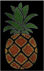 img 1 attached to Fashion T Shirt Handmade Applique Pineapple