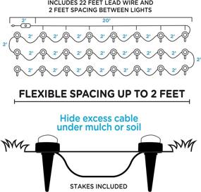 img 1 attached to 🌈 Enbrighten 41657 (70ft.) LED Landscape Mini Puck Lights, White Select & Color Changing, 36 Lifetime Seasons, 70 ft, Black