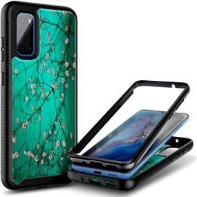 img 4 attached to 📱 E-Began Shockproof Protective Rugged Bumper Case for Samsung Galaxy S20 Plus/S20 Plus 5G - Plum Blossom | Full-Body Protection, Wireless Charging Compatible, Impact Resistant & Durable Phone Cover