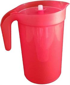 img 1 attached to 🍹 Tupperware Emberglow Red 1 Gallon Pitcher with Infuser: Enhance Your Beverage Experience!