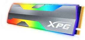 img 3 attached to 💥 XPG SPECTRIX S20G 500GB RGB PCIe Gen3x4 NVMe 1.3 M.2 2280 Внутренний твердотельный накопитель SSD - сверхбыстрые скорости 2500/1800 МБ/с