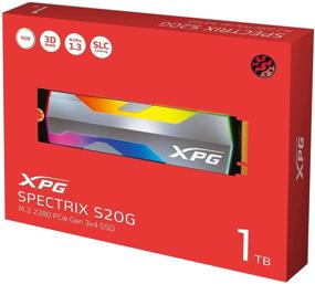 img 1 attached to 💥 XPG SPECTRIX S20G 500GB RGB PCIe Gen3x4 NVMe 1.3 M.2 2280 Внутренний твердотельный накопитель SSD - сверхбыстрые скорости 2500/1800 МБ/с