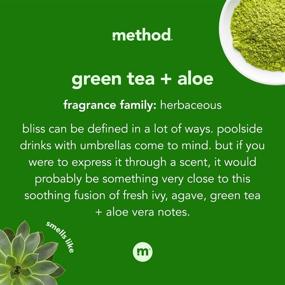 img 2 attached to Гель для рук Method, зеленый чай + алоэ, 🌿 10 унций: освежающая чистота с разным упаковочным материалом! (1 упаковка)
