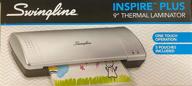 📚 swingline inspire plus thermal laminator: 9" width, silver | includes 5 letter size pouches - 1701805 logo
