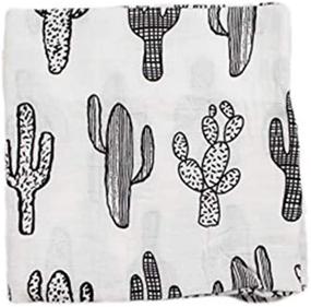 img 2 attached to 🌵 SANNIX Cactus Muslin Swaddle Blankets: Stylish Floral Wrap for Baby Comfort - Burping Cloth, Stroller Cover, and Baby Blanket