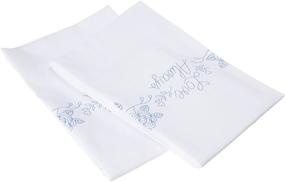img 2 attached to 🧵 Design Works Crafts Tobin, 20x30 Stamped Pillowcases for Embroidery, Love Always