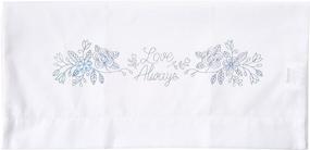 img 1 attached to 🧵 Design Works Crafts Tobin, 20x30 Stamped Pillowcases for Embroidery, Love Always