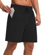 🩳 dibaolong men's 7'' lounge bermuda shorts: comfy workout sweat shorts with pockets logo