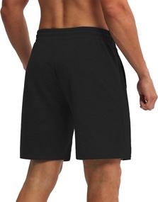 img 3 attached to 🩳 DIBAOLONG Men's 7'' Lounge Bermuda Shorts: Comfy Workout Sweat Shorts with Pockets