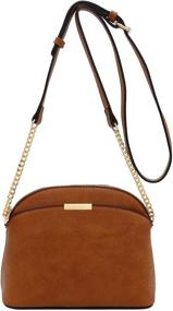 img 3 attached to Solid Small Crossbody Chain Strap Women's Handbags & Wallets