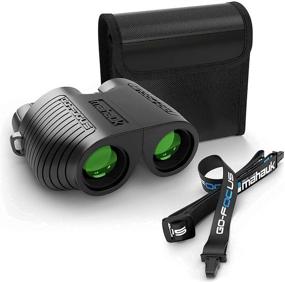 img 4 attached to Compact Binoculars for Adults &amp; Kids - Go-Focus Small Travel Binoculars for Bird Watching &amp; Hunting - 10x25 BAK4 Prism - Lightweight &amp; Waterproof - Carry Case &amp; Neck Strap - Range 20m to 1000m - Mahauk