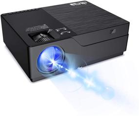 img 4 attached to 📽️ JIMTAB M18 Native 1080P LED Video Projector: Upgraded HD Display for Academic Presentations, 300” Show with AV, VGA, USB, HDMI. Compatible with Xbox, Laptop, iPhone, Android - Dark Star