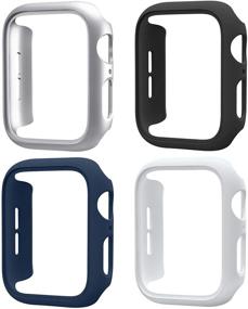 img 4 attached to Mugust 4 Pack Compatible For Apple Watch Case 38Mm Series 3 2 1 Accessories & Supplies in Cell Phone Accessories