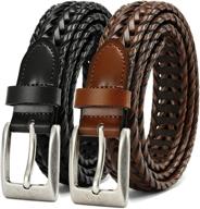 👨 stylish braided leather chaoren woven accessories for trendy men logo