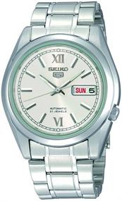 img 2 attached to ⌚ Seiko Men's Stainless Steel Automatic Watch SNKL51K1 - Year-Round Grey Strap, 22 Model