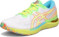 👟 asics gel cumulus: high-visibility safety yellow running shoes for men логотип